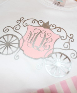 Girls Princess Carriage Shirt