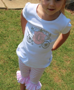 Girls Princess Carriage Shirt