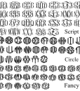 Monogram Font Options