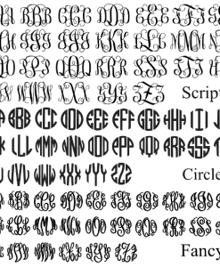 Monogram Font Options