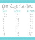 Girls Long Sleeve Ruffle Shirt Size Chart