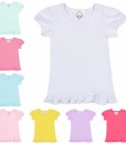 Short Sleeve Ruffle Shirt Color Options