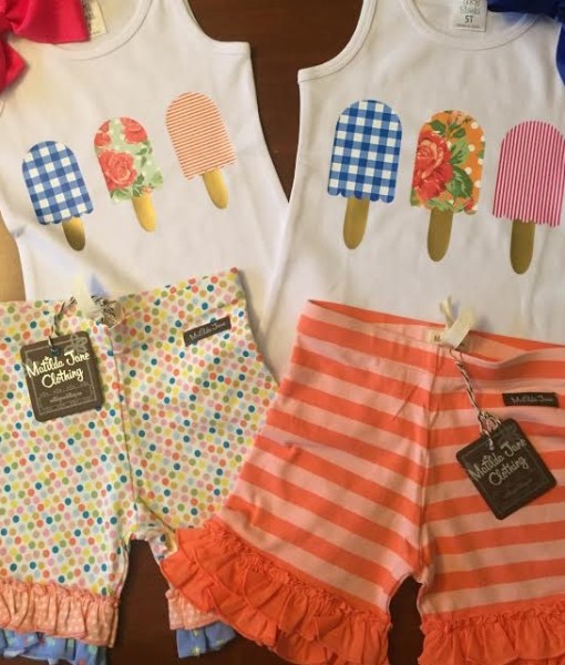 Paired with Matilda Jane Licorice Laces Shorties and Candy Buttons Shorties.