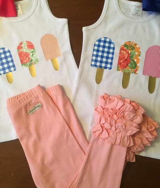Paired with Sew Sassy Boutique's Peach Icings.
