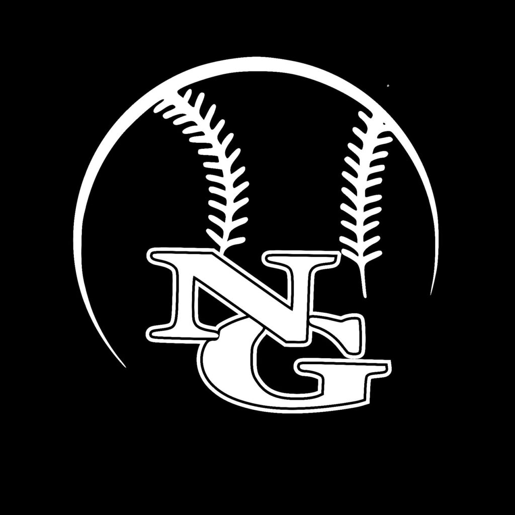 #NG09W - North Gwinnett - Bulldogs - Baseball Outline - White