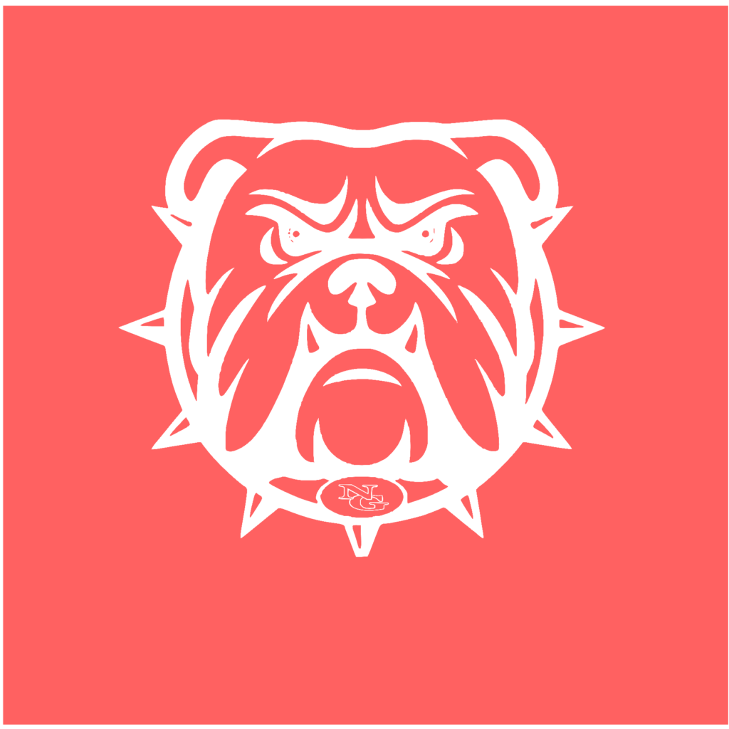#NG02W - North Gwinnett - Bulldogs - Outline - White