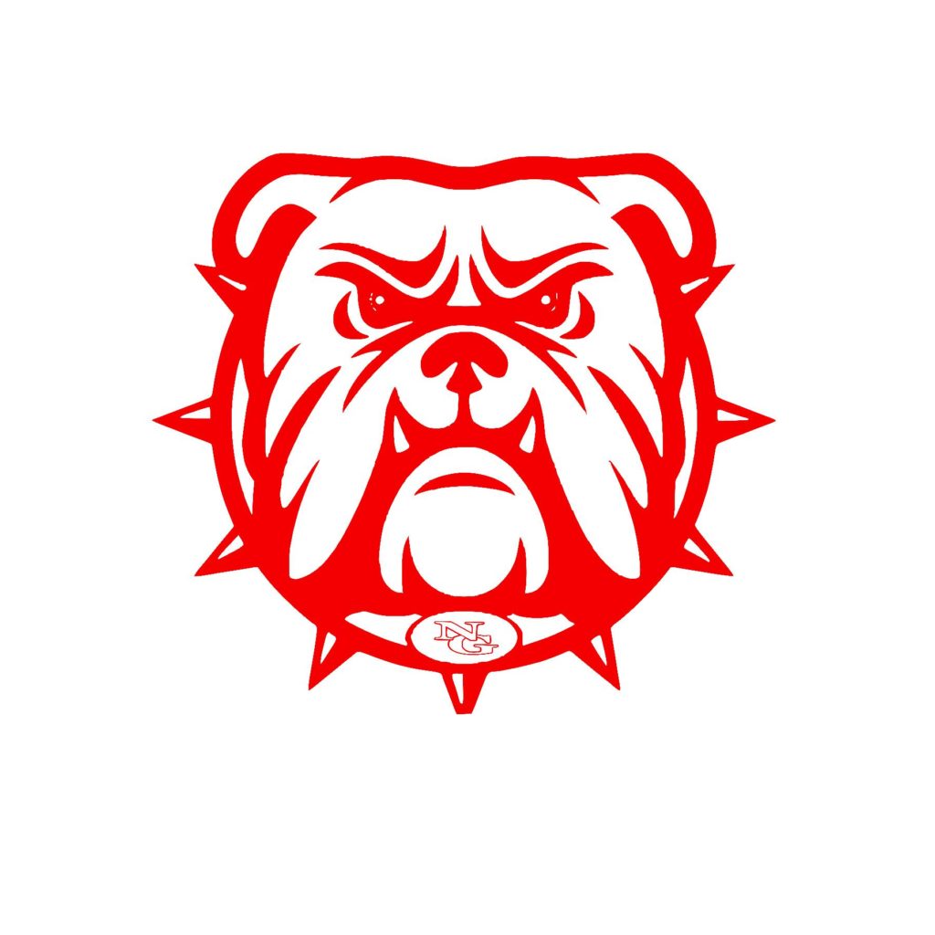 #NG02R - North Gwinnett - Bulldogs - Outline - Red