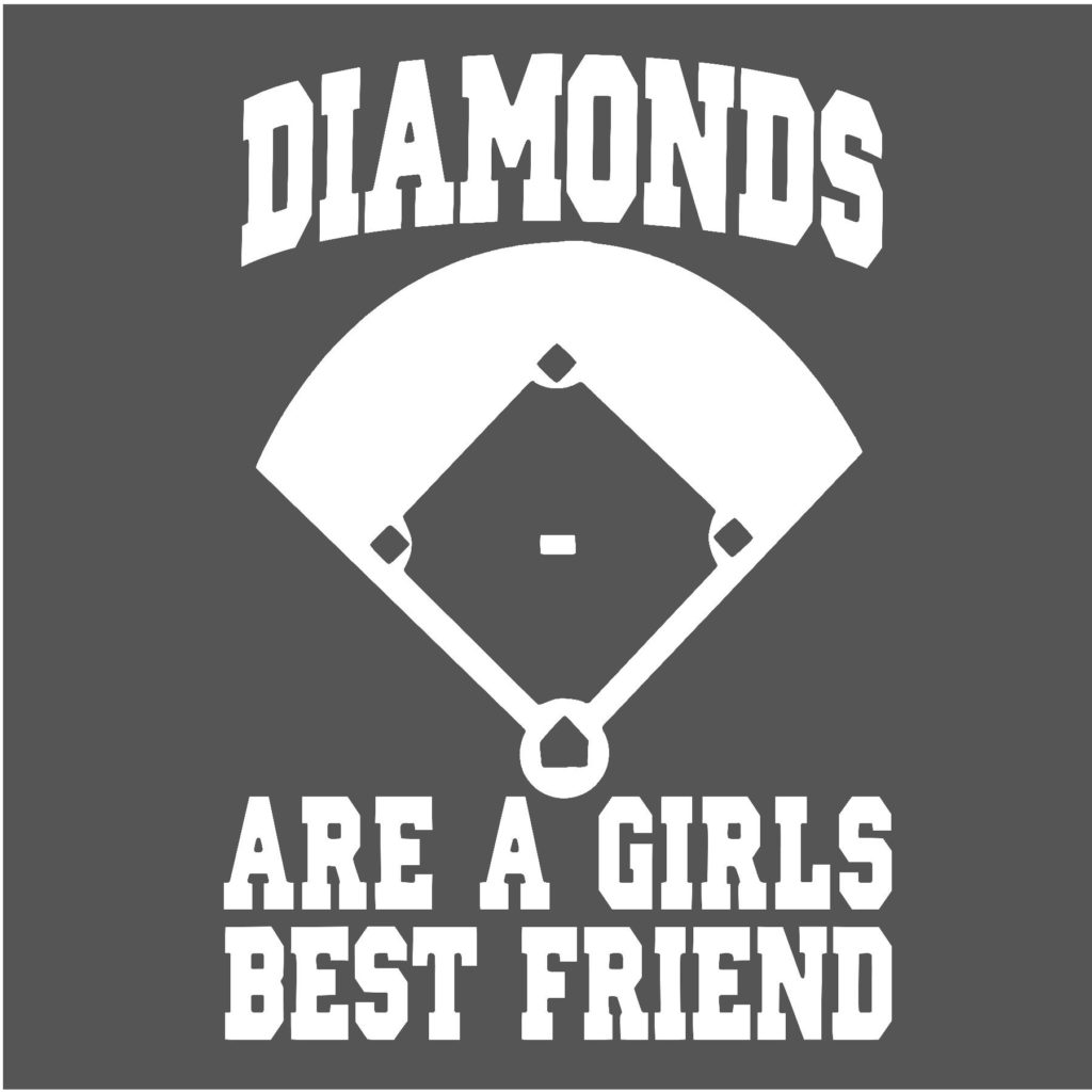 #BB23W - Baseball - Diamonds - White