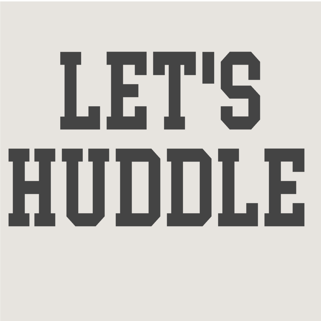 #FB26B - Football - Lets Huddle - Black