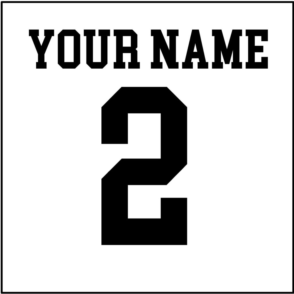 #AS12B - Any Sport - Name Number - Black