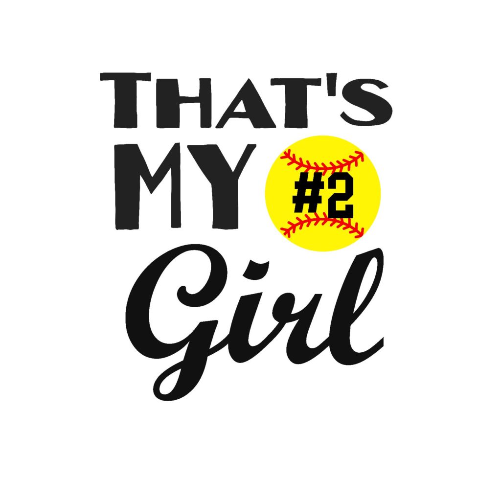 #SB25B - Softball- My Girl - Black
