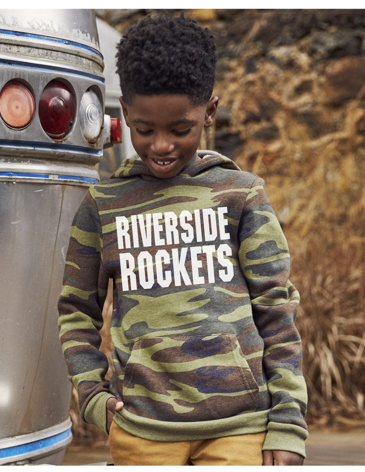 RIVERSIDE Camo Hoodie (Youth) - EM Local