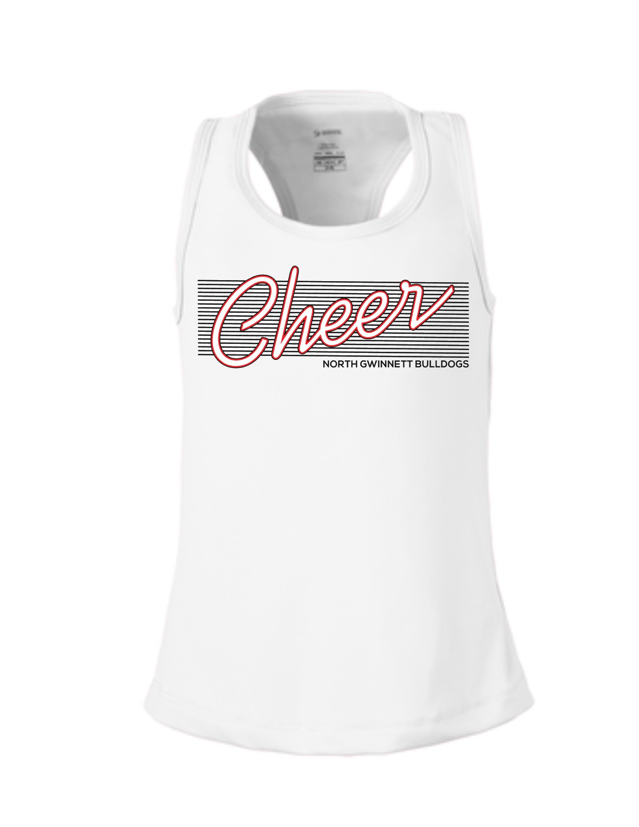 Cheer Stripes' Soffe Performance Tank - YOUTH and ADULT sizing - EM Local