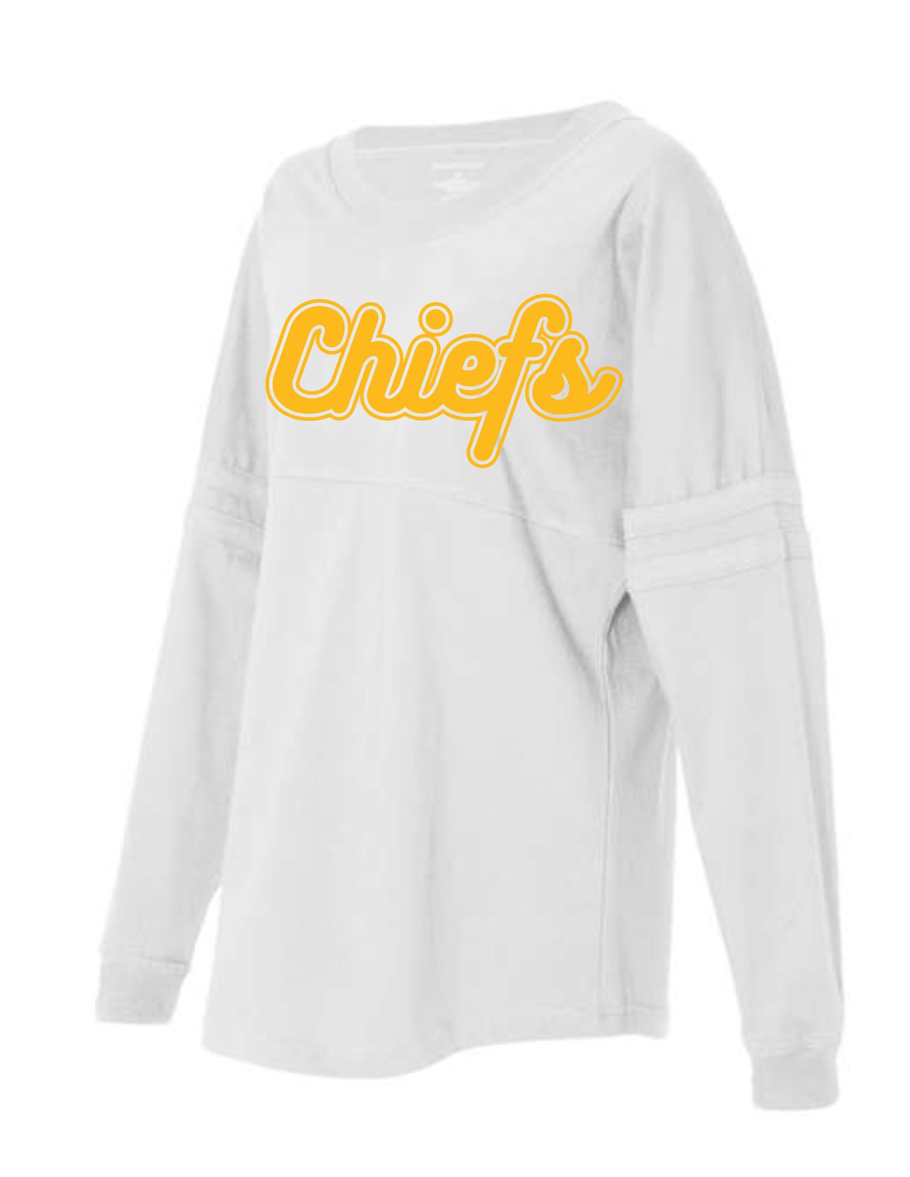 white long sleeve chiefs shirt