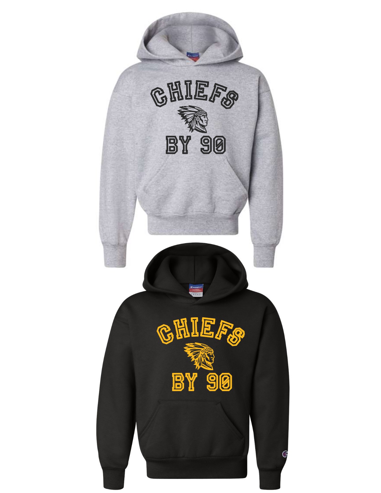 'Chiefs by 90' Champion Hoodie - YOUTH