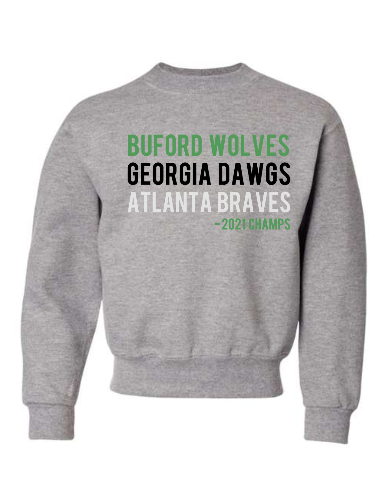 GA Champs Braves/UGA Crewneck Sweatshirt