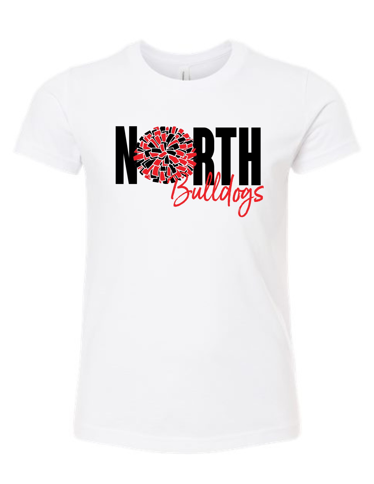 1/2 NORTH Pom - Bella Triblend T-shirt - w/ ROSTER ON BACK - EM Local