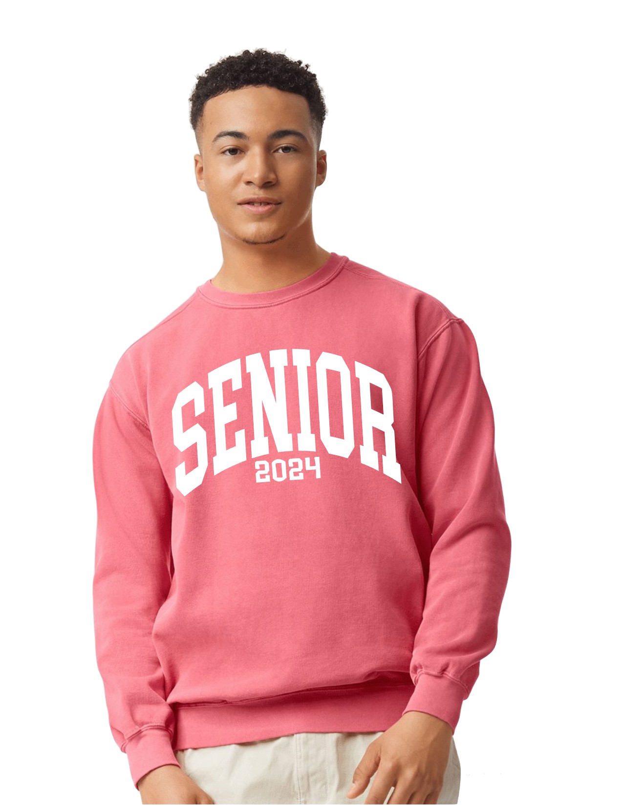 Arched 'SENIOR' 2024 - Comfort Colors Sweatshirt - YOU CHOOSE
